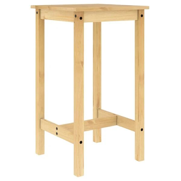 Baro baldų komplektas, 3 dalių, pušies medienos masyvas Ruda 57 cm Baro stalas + 2x baro kėdės nuotrauka 9