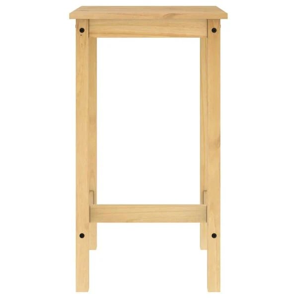 Baro baldų komplektas, 3 dalių, pušies medienos masyvas Ruda 57 cm Baro stalas + 2x baro kėdės nuotrauka 10