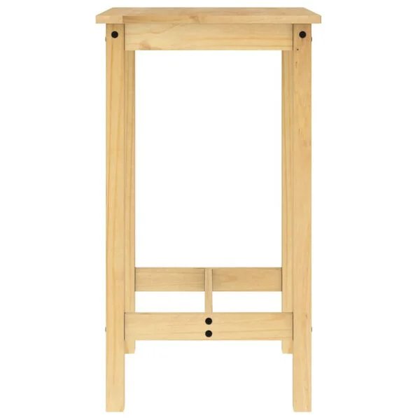 Baro baldų komplektas, 3 dalių, pušies medienos masyvas Ruda 57 cm Baro stalas + 2x baro kėdės nuotrauka 11