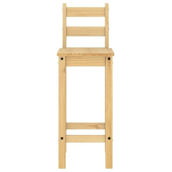 Baro baldų komplektas, 3 dalių, pušies medienos masyvas Ruda 112 cm Baro stalas + 2x baro kėdės nuotrauka 6