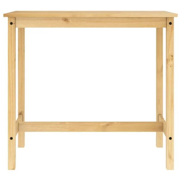 Baro baldų komplektas, 3 dalių, pušies medienos masyvas Ruda 112 cm Baro stalas + 2x baro kėdės nuotrauka 10