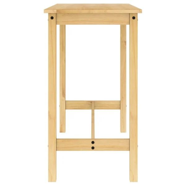 Baro baldų komplektas, 3 dalių, pušies medienos masyvas Ruda 112 cm Baro stalas + 2x baro kėdės nuotrauka 11