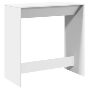 Baro stalas, baltos spalvos, 102x50x103,5cm, apdirbta mediena Balta 102 cm nuotrauka 1