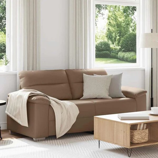 Kapučino spalvos dvivietė sofa Opto.lt, šoninis vaizdas