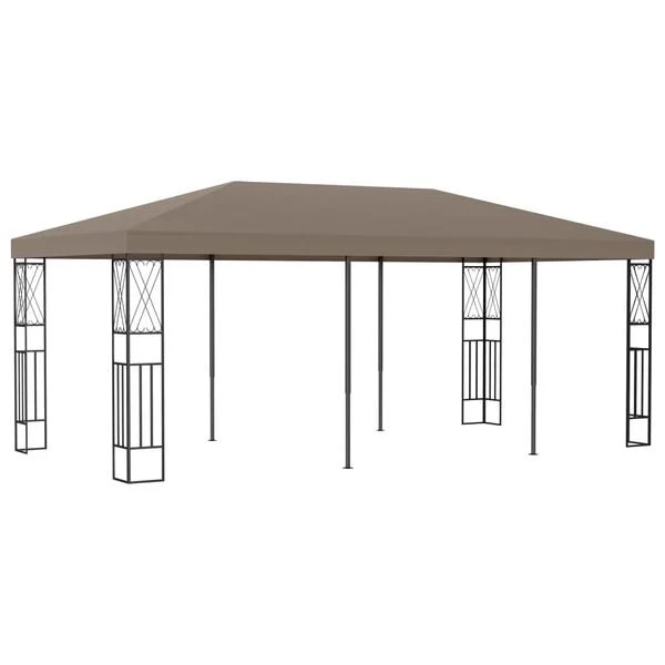 Taupe spalvos Opto.lt lauko pavėsinė 6x3 m
