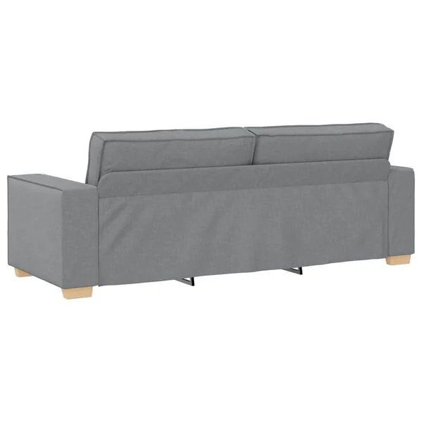 Sofa detalė su metaliniu rėmu ir plastikinėmis kojelėmis