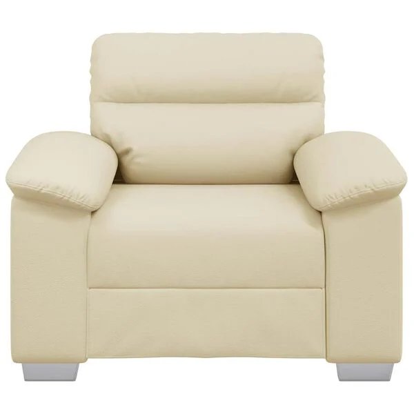 tvirta sofa-kėdė iš dirbtinės odos