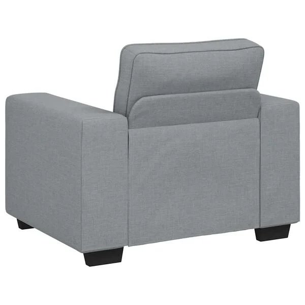 Medinis ir metalinis rėmas Opto.lt sofa-kėdėje šviesiai pilka