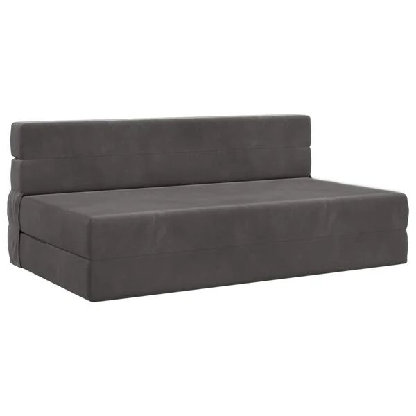 Sulankstoma sofa-lova tamsiai pilka Opto.lt, matoma iš priekio