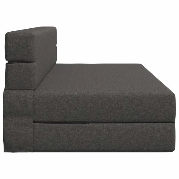Sulankstoma sofa-lova tamsiai pilka 152 x 86,5 x 60 cm