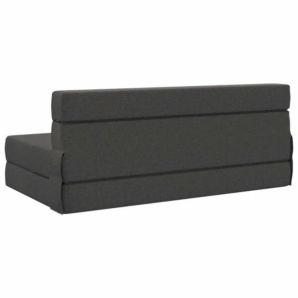 Sulankstoma sofa-lova tamsiai pilka 152 x 86,5 x 60 cm