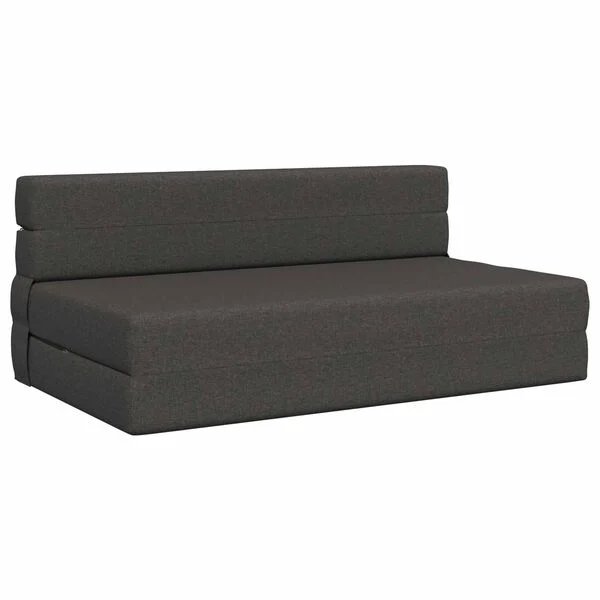 Sulankstoma sofa-lova tamsiai pilka 152 x 86,5 x 60 cm