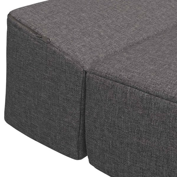 Sulankstoma sofa-lova šviesiai pilka, modernus stačiakampis dizainas