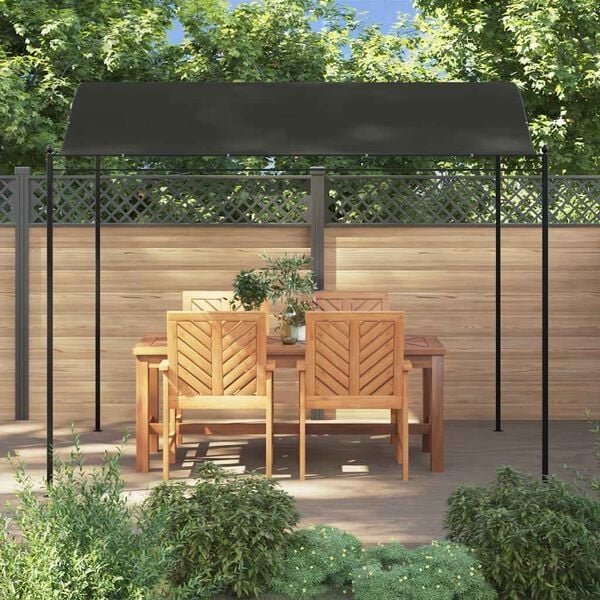Lauko pavėsinės uždanga nuo saulės antracito spalvos 3x2,4 m