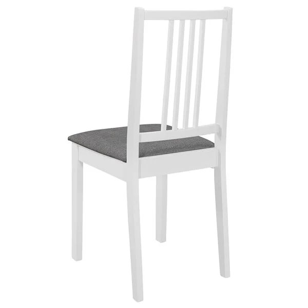 Valgomojo baldų komplektas, 3d., baltos sp., MDF Balta 2 nuotrauka 10