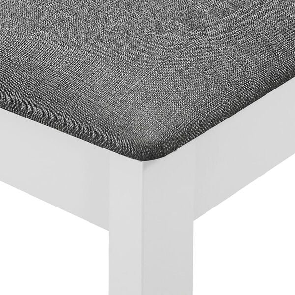 Valgomojo baldų komplektas, 3d., baltos sp., MDF Balta 2 nuotrauka 12