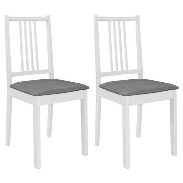 Valgomojo baldų komplektas, 3d., baltos sp., MDF Balta 2 nuotrauka 7