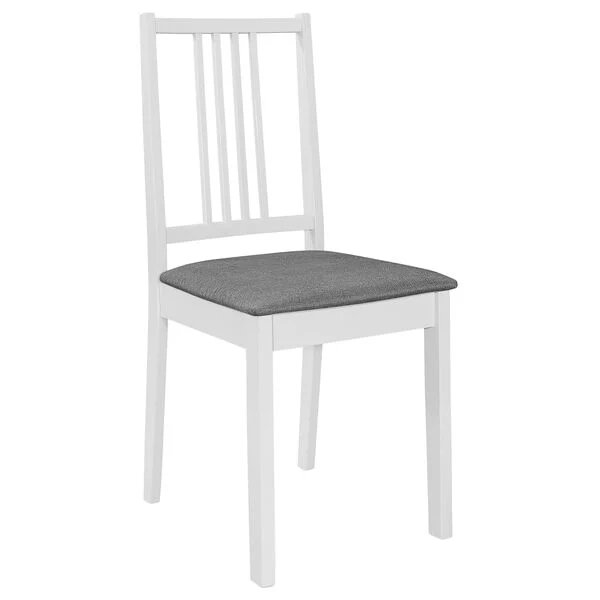 Valgomojo baldų komplektas, 3d., baltos sp., MDF Balta 2 nuotrauka 8