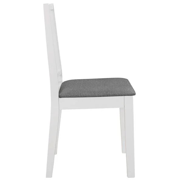 Valgomojo baldų komplektas, 3d., baltos sp., MDF Balta 2 nuotrauka 9
