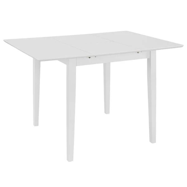 Valgomojo baldų komplektas, 3d., baltos sp., MDF Balta 2 nuotrauka 2