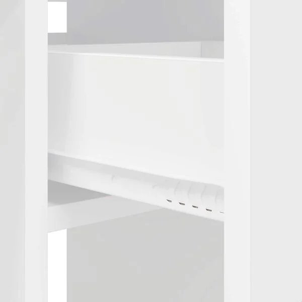 Valgomojo stalas 115 x 70 x 75 cm Apdirbta mediena Balta Balta nuotrauka 9