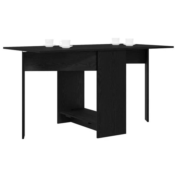 Valgomojo stalas 138 x 70 x 73,5 cm Apdirbta mediena Juodojo ąžuolo nuotrauka 3