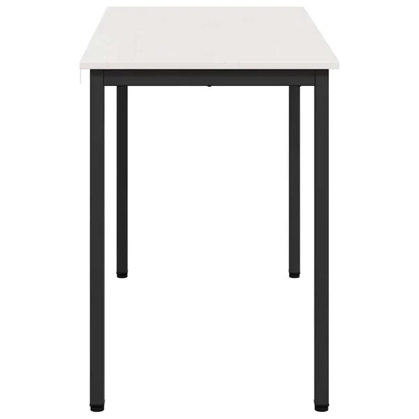 Valgomojo stalas Balta 110 x 55 x 75 cm Kietos pušies mediena Balta 110 x 55 x 75 cm nuotrauka 6