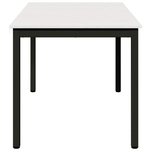 Valgomojo stalas Balta 140 x 80 x 75 cm Kietos pušies mediena Balta 140 x 80 x 75 cm nuotrauka 6