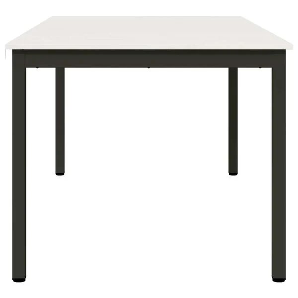 Valgomojo stalas Balta 180 x 90 x 75 cm Kietos pušies mediena Balta 180 x 90 x 75 cm nuotrauka 6