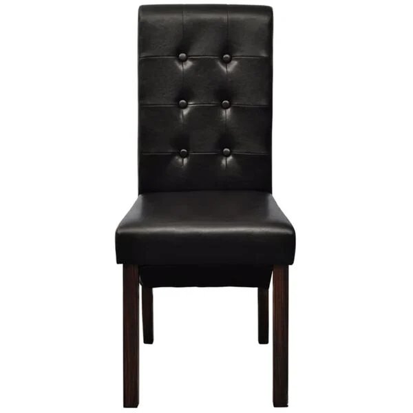 Ruda valgomojo kėdė su ergonomiška sėdyne ir atlošu