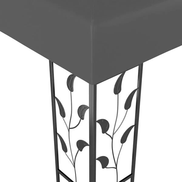 VidaXL antracito spalvos pavėsinės rėmo gėlių ornamentai