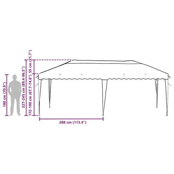 Kokybiška vidaXL pop-up palapinė lauko renginiams