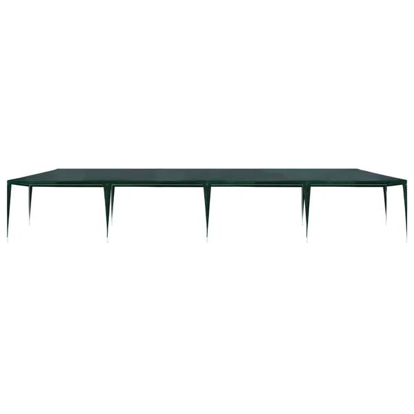 vidaXL žalia proginė palapinė 3x12m PE, vaizdas 2