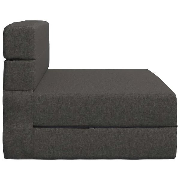 vidaXL sulankstoma sofa lova tamsiai pilka vaizdas 4