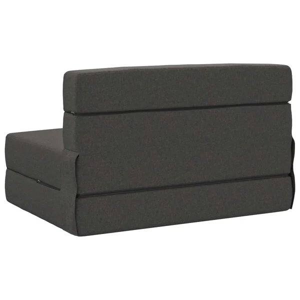 vidaXL sulankstoma sofa lova tamsiai pilka vaizdas 5