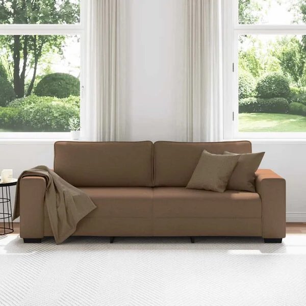 vidaXL ruda sofa audinio tekstūra