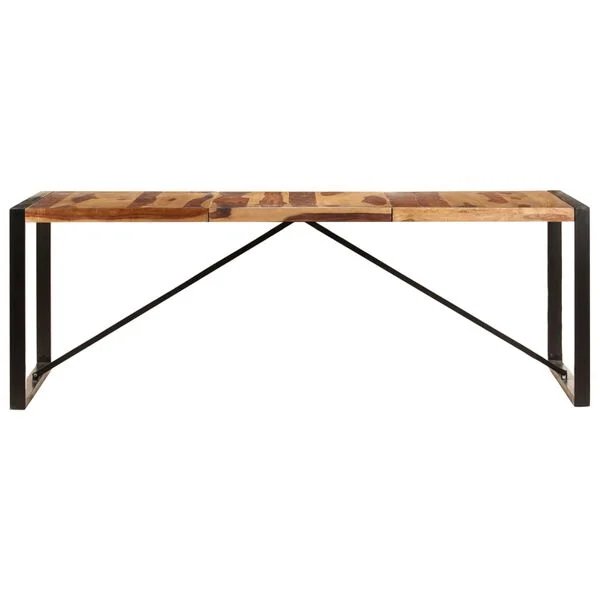 virtuvinis stalas su matmenimis 220x100x75 cm ir tvirtu dizainu