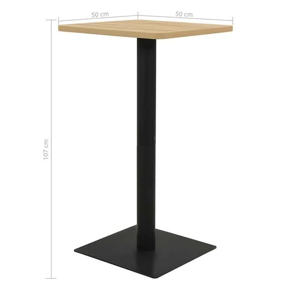 virtuvinis stalas bistro stiliaus ąžuolo spalvos