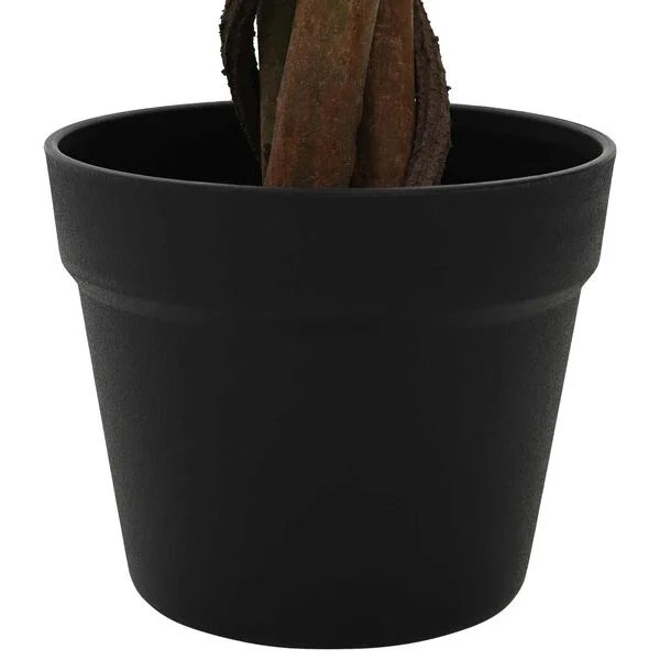 Detalus dirbtinio Monstera augalo lapų vaizdas