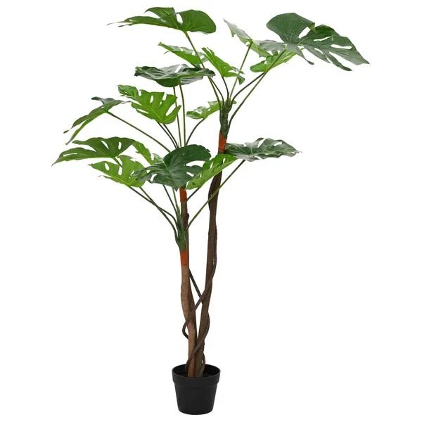 Dirbtinis Monstera augalas žalia spalva, 130 cm aukščio