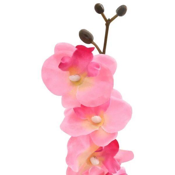 Dirbtinė orchidėja rožinė ant stalo
