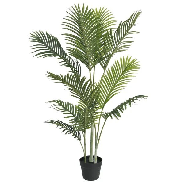 dirbtinė palmė žalia 120cm, vaizdas iš priekio