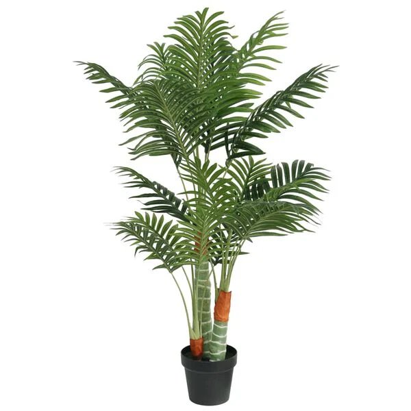 dirbtinė palmė su trimis kamienais, žalia, 120 cm