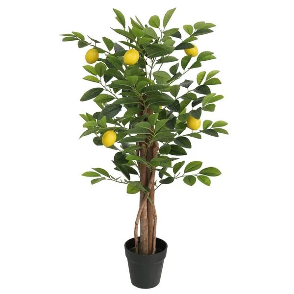 Dirbtinis citrinmedis su trimis kamienais, žalias, 85 cm