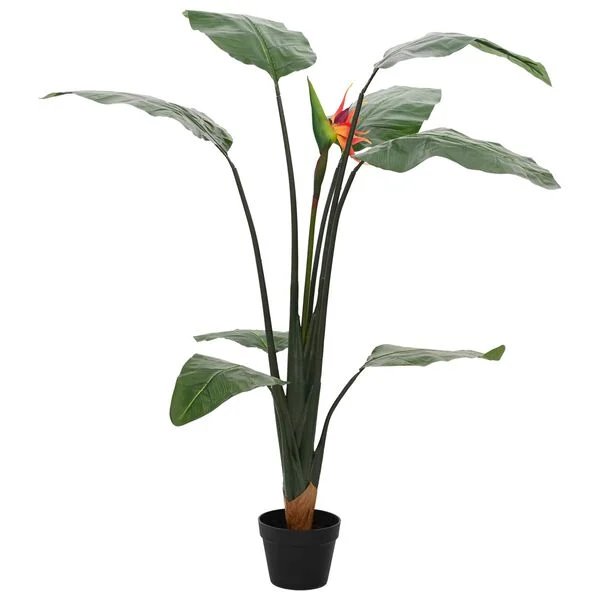 Dirbtinis Strelitzia augalas žalias, 70 x 18 x 155 cm, vaizdas 1