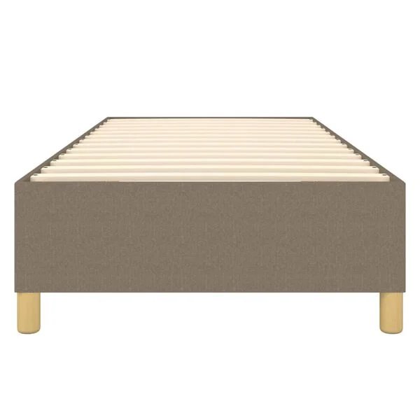 vidaXL lovos rėmas taupe spalvos, 90x190 cm, faneros lentjuostės