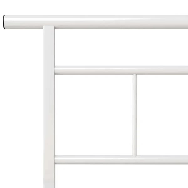 Baltos spalvos lovos rėmas 120x200 cm, gulėjimo aukštis nuo žemės