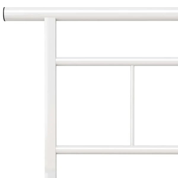Faneros grotelės baltos spalvos metaliniame lovos rėme 180x200 cm