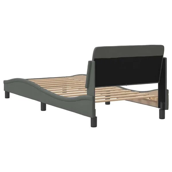 Dover lovos rėmas tamsiai pilkas 90x190cm lentelių pagrindas