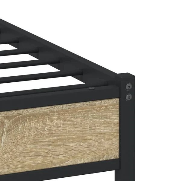 vidaXL lovos rėmo detalus vaizdas sonoma ąžuolo spalvos